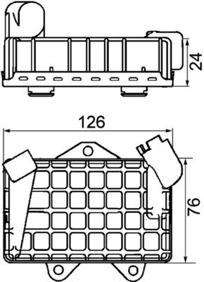 Oliekoeler motorolie Mahle Original CLC 34 000P