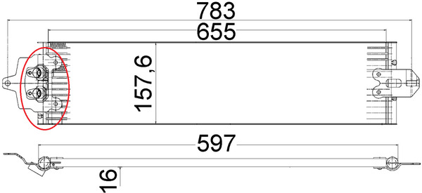 Oliekoeler motorolie Mahle Original CLC 49 000P