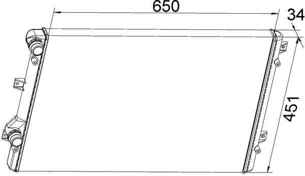 Radiateur Mahle Original CR 1538 000S