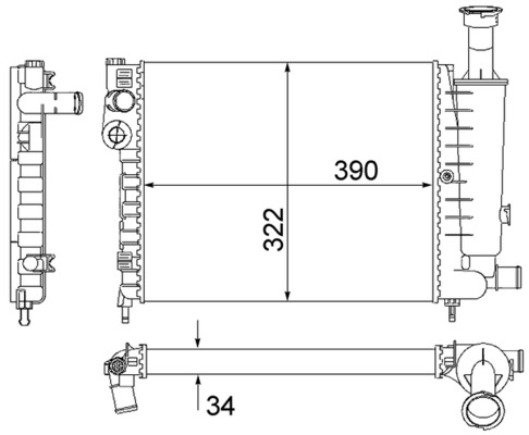 Radiateur Mahle Original CR 491 000S