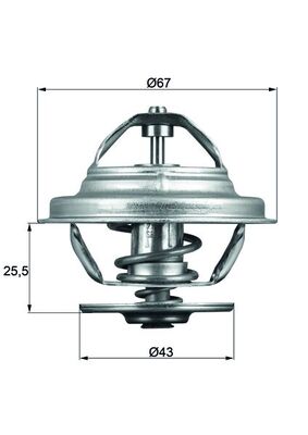 Thermostaat Mahle Original TX 56 71