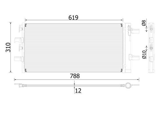 Airco condensor Mahle Original AC 892 000P