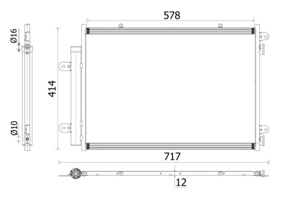 Airco condensor Mahle Original AC 898 000P