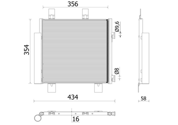 Airco condensor Mahle Original AC 899 000P