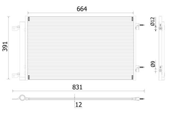 Airco condensor Mahle Original AC 901 000P