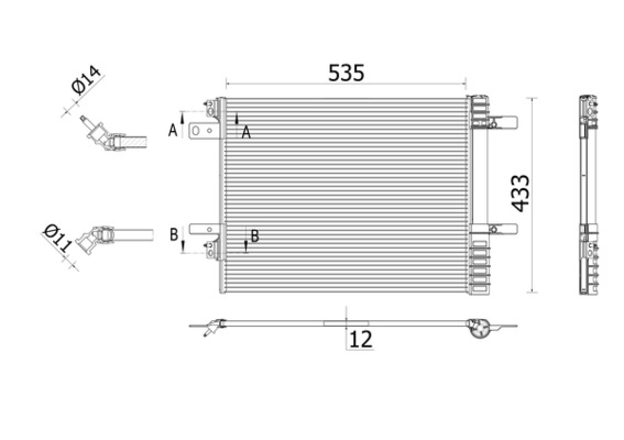 Airco condensor Mahle Original AC 943 000P