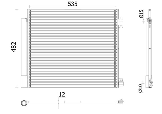 Airco condensor Mahle Original AC 944 000P