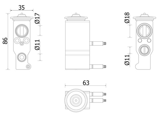 Airco expansieklep Mahle Original AVE 143 000P