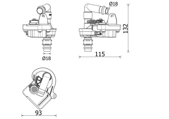 Airco magneetklep Mahle Original AVS 8 000P