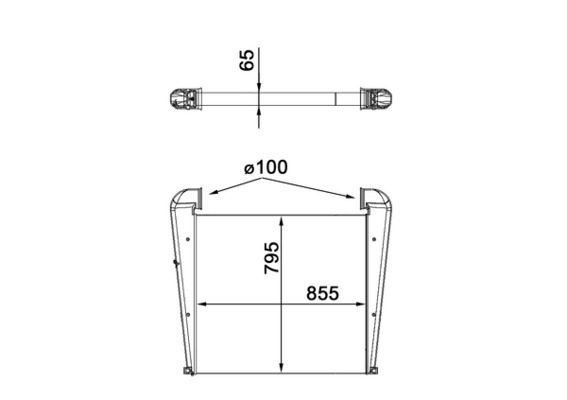 Interkoeler Mahle Original CI 97 000S