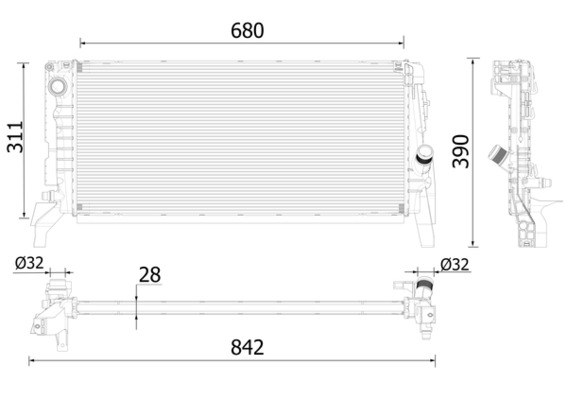 Radiateur Mahle Original CR 2311 000P