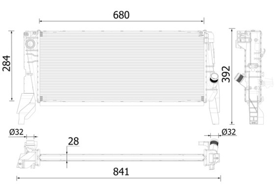 Radiateur Mahle Original CR 2313 000P