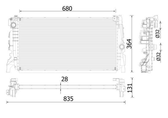 Radiateur Mahle Original CR 2323 000P