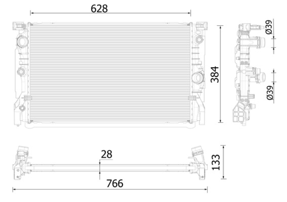 Radiateur Mahle Original CR 2324 000P