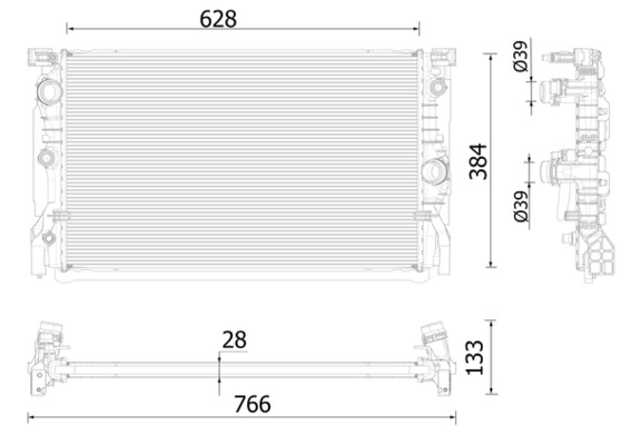 Radiateur Mahle Original CR 2325 000P