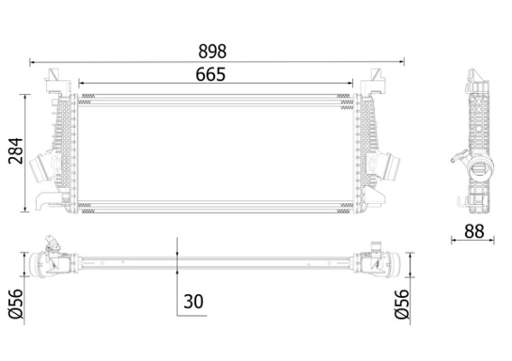 Interkoeler Mahle Original CI 542 000P