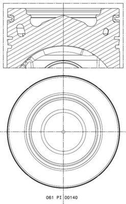 Zuiger Mahle Original 061 PI 00140 000