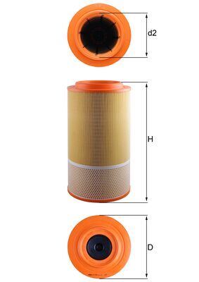 Luchtfilter Mahle Original LX 1024