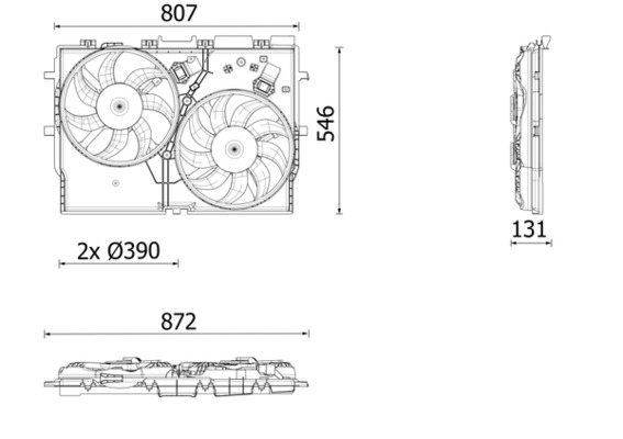Ventilatorwiel-motorkoeling Mahle Original CFF 627 000P