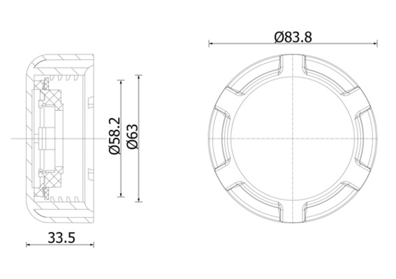 Radiateurdop Mahle Original CRTC 3 000S
