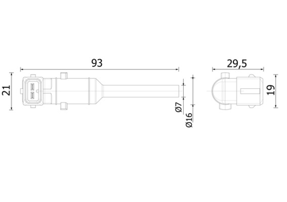 Niveausensor Mahle Original CRTX 5 000S
