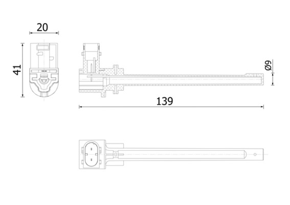 Niveausensor Mahle Original CRTX 6 000S