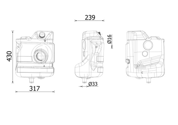 Expansievat Mahle Original CRT 260 000S