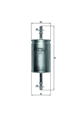 Brandstoffilter Mahle Original KL 559
