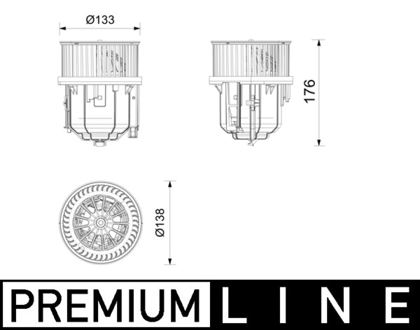 Interieurventilatie Mahle Original AB 416 000P