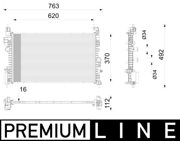 Radiateur Mahle Original CR 2789 000P