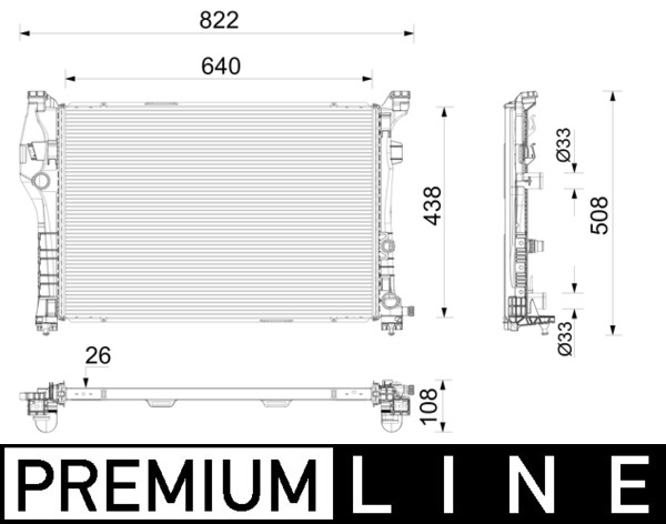 Radiateur Mahle Original CR 2786 000P