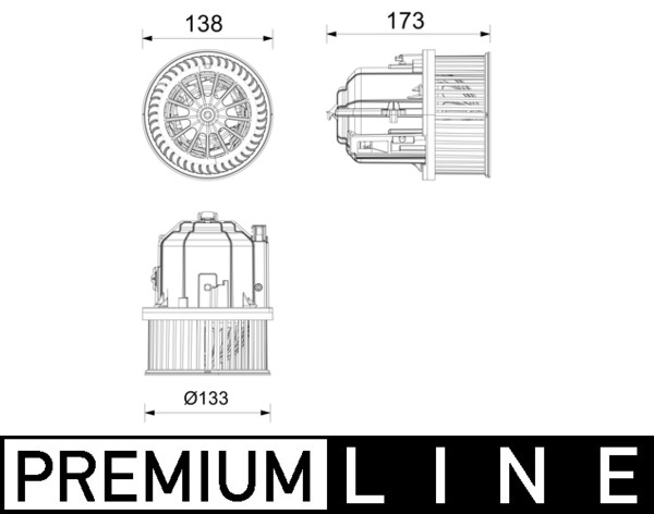 Interieurventilatie Mahle Original AB 437 000P