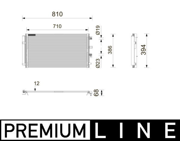 Condensor, airconditioning Mahle Original AC 1208 000P