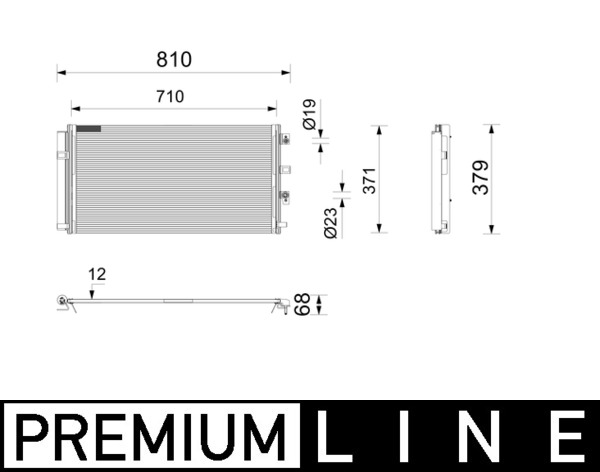 Condensor, airconditioning Mahle Original AC 1213 000P