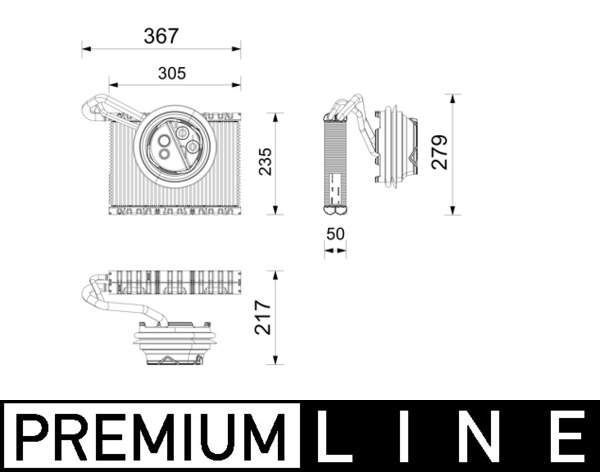 Verdamper, airconditioning Mahle Original AE 262 000P