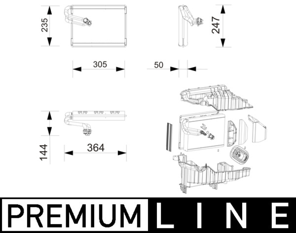 Verdamper, airconditioning Mahle Original AE 271 000P