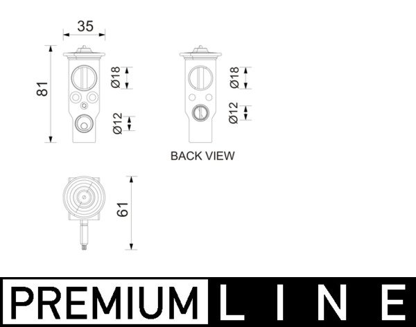 Expansieventiel, airconditioning Mahle Original AVE 210 000P