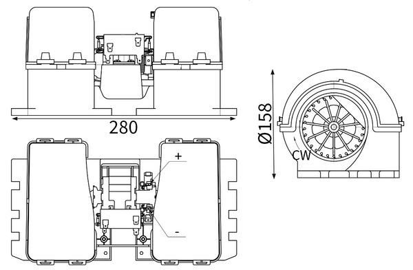 Interieurventilatie Mahle Original AB 36 000S