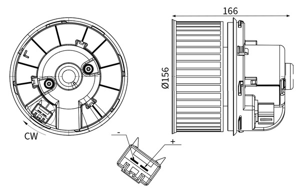 Interieurventilatie Mahle Original AB 245 000S
