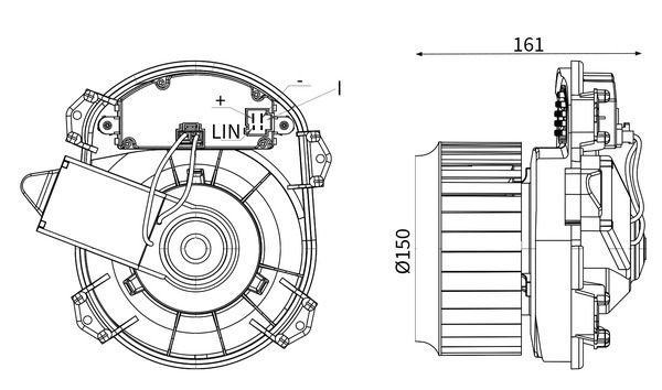 Interieurventilatie Mahle Original AB 295 000S