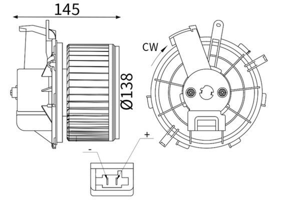 Interieurventilatie Mahle Original AB 430 000S