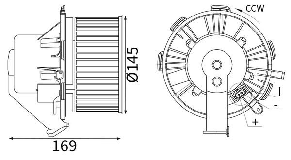 Interieurventilatie Mahle Original AB 88 000S