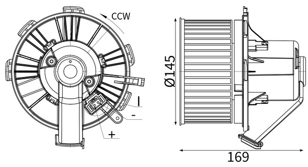 Interieurventilatie Mahle Original AB 89 000S