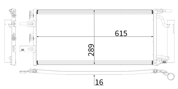 Airco condensor Mahle Original AC 893 000P