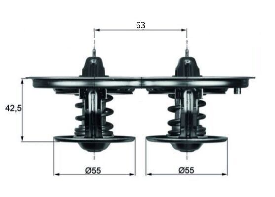 Thermostaat Mahle Original TX 32 71D