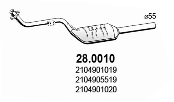 Katalysator Asso 28.0010