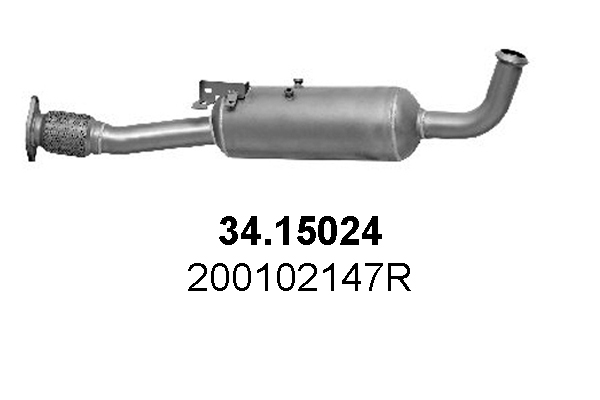 Roetfilter, uitlaatinstallatie Asso 34.15024