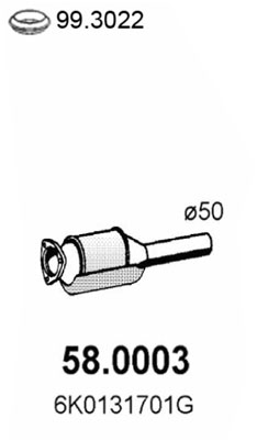 Katalysator Asso 58.0003