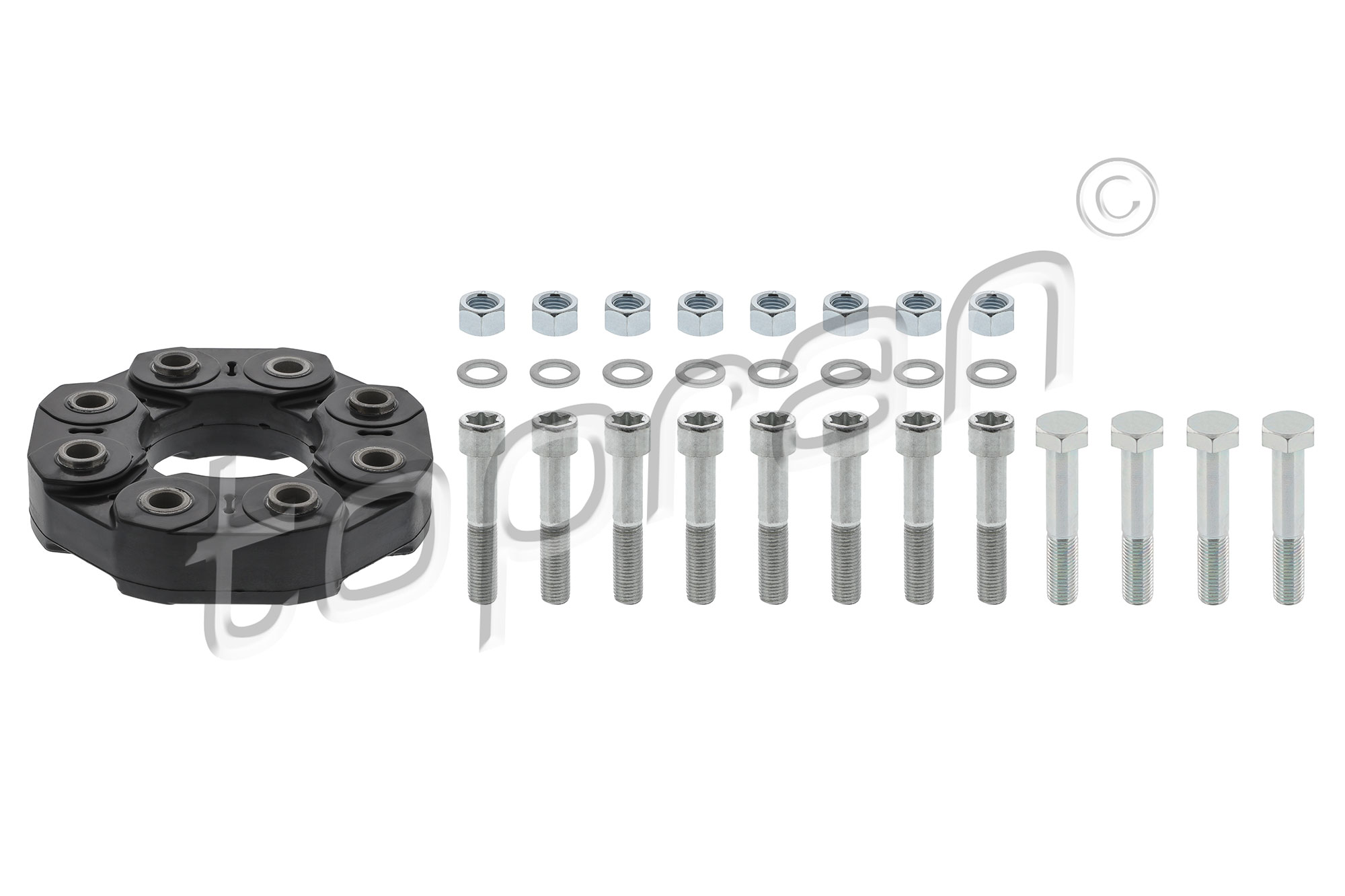 Rubber askoppeling / Hardyschijf Topran 410 040