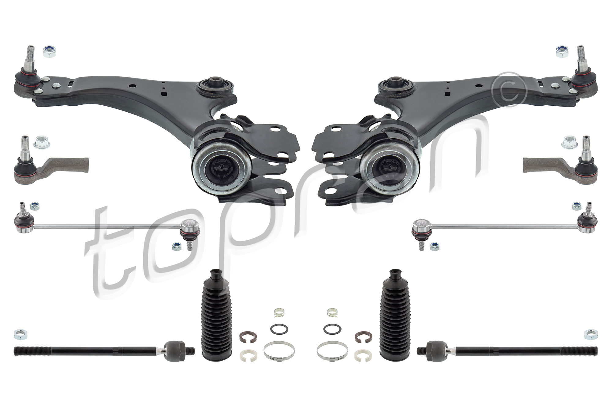 Voorwiel/achterwiel ophanging Topran 304 696